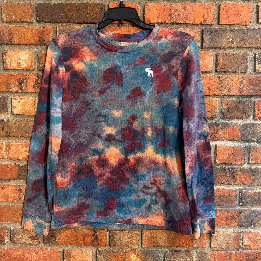 Abercrombie Kids boys tie dye long sleeve t-shirt multi 13/14